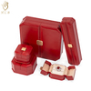 Source Factory Luxury Leather boxes packaging stitching jewellery box Custom logo jewellery boxes Bulk