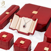Source Factory Luxury Leather boxes packaging stitching jewellery box Custom logo jewellery boxes Bulk
