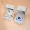 HLB ODM light up jewelry boxes unique leather ring box led customized jewelry box with light