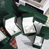 China Factory logo customizable jewelry box packaging luxury ring box cute jewelry box leather