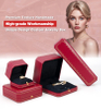 Factory ODM bulk Octagon ring box packaging leather jewellery box packaging custom logo