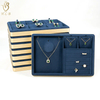 China Factory HLB ODM Faux Metallic velvet jewellery tray custom ring display tray jewelry tray velvet