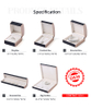 Factory ODM bulk bangle box packaging leather jewelry box packaging custom logo