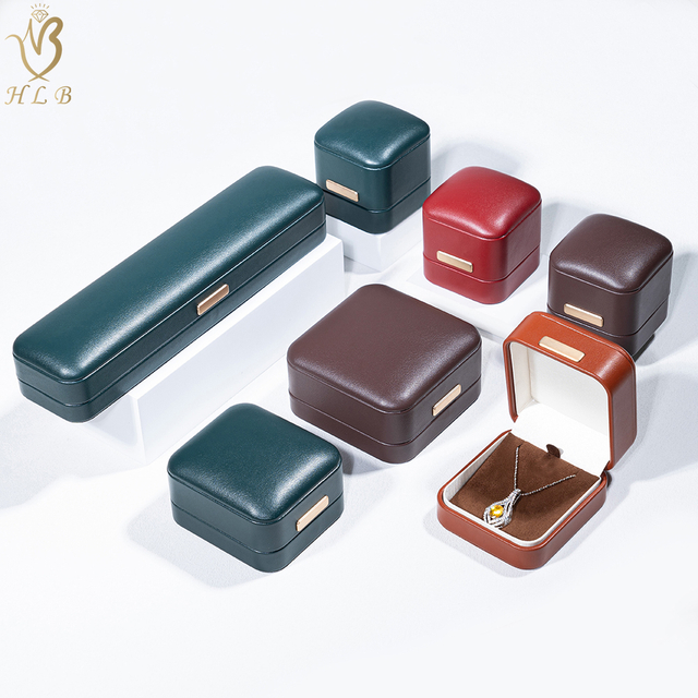 Guangdong Factory ODM Amazon luxury jewelry boxes packaging leather jewelry box high-end jewellery boxes