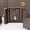 Factory ODM private label jewelry boxes 2025 jewellery display box cardboard double door jewelry box