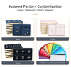 China Factory HLB ODM Faux Metallic velvet jewellery tray custom ring display tray jewelry tray velvet