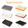 Manufacturer Cost-effective Metallic jewelry tray custom necklace display tray jewellery tray organizer