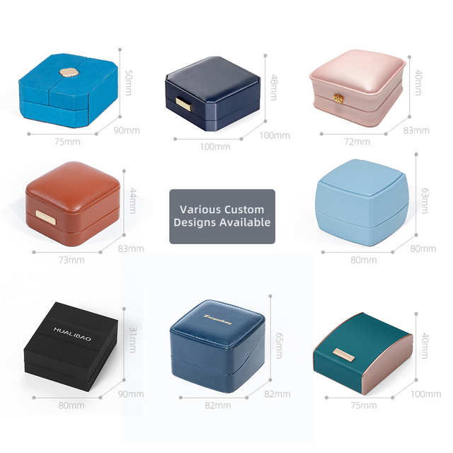 New Hot-sale Guangdong Factory luxury jewelry boxes packaging leather jewelry box high-end jewellery boxes