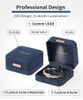 China Source Factory LED velvet jewelry boxes packaging Velvet jewellery box light Custom logo jewellery boxes