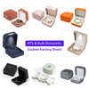 Hot-sale China Factory luxury jewelry boxes packaging leather jewelry box high-end jewellery boxes