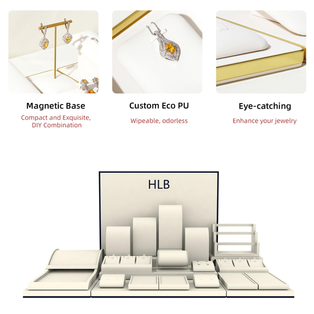 Manufacturer Cost-effective Metallic jewelry tray custom necklace display tray jewellery tray organizer