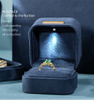 China Source Factory LED velvet jewelry boxes packaging Velvet jewellery box light Custom logo jewellery boxes