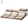 China factory HLB ODM wooden jewelry stand Jewellery Display wooden jewelry display trays custom logo