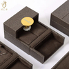 Factory ODM private label jewelry boxes 2025 jewellery display box cardboard double door jewelry box
