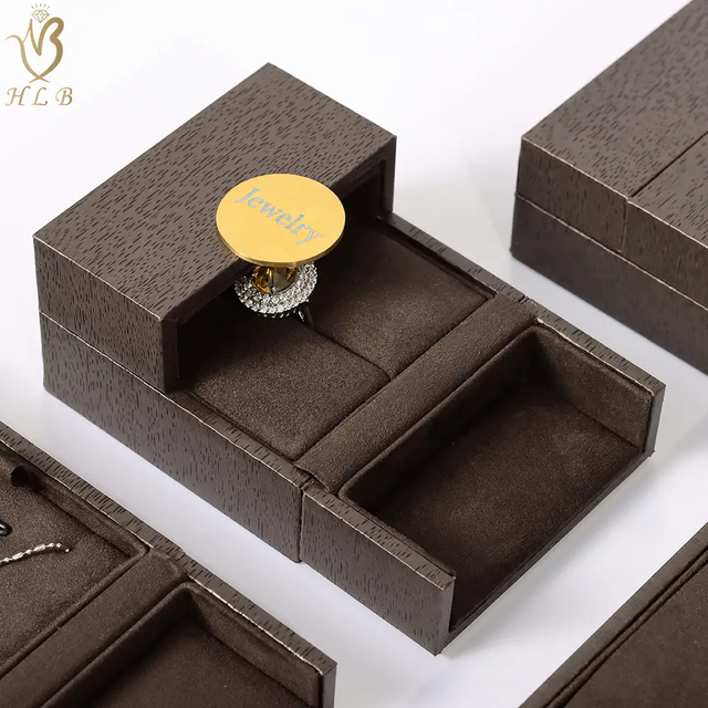 Factory ODM private label jewelry boxes 2025 jewellery display box cardboard double door jewelry box
