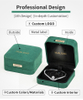 China Source Factory LED light jewelry boxes packaging Velvet ring box led Custom logo jewellery boxes